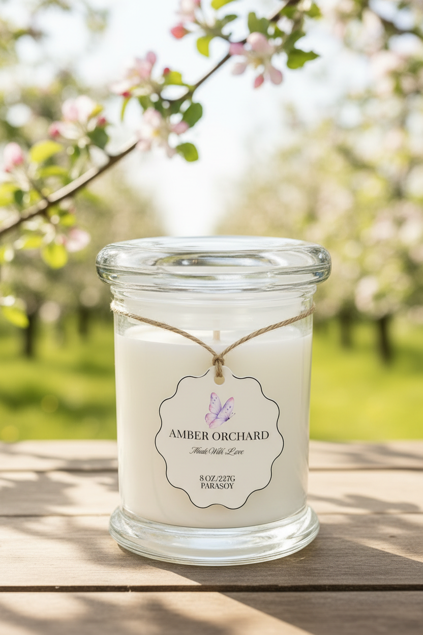 Amber Orchard- 8oz Candle