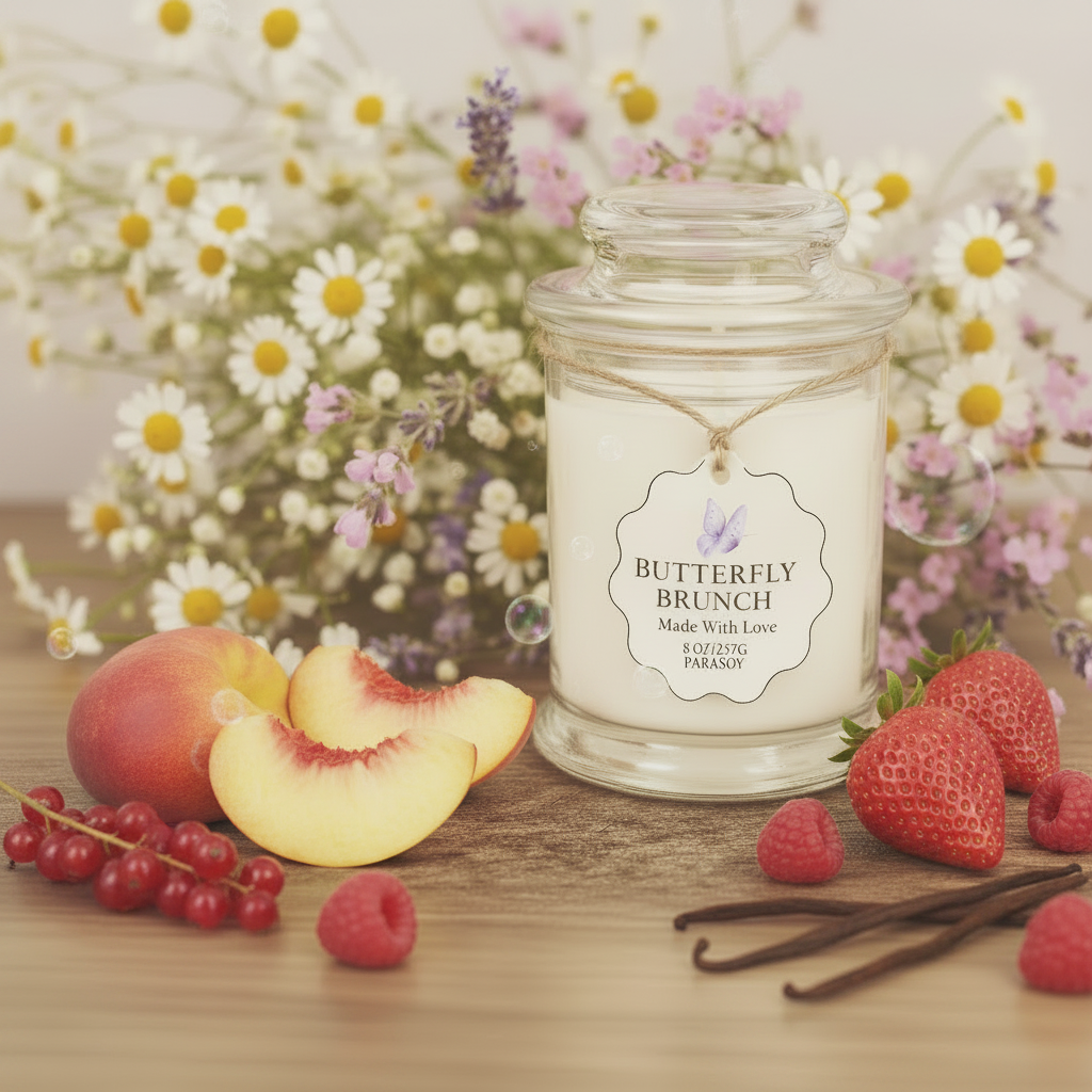 Butterfly Brunch Candle